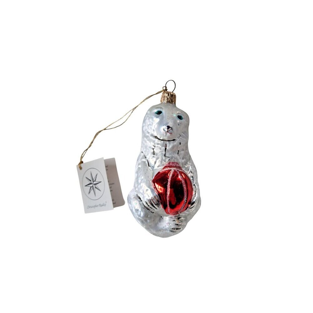 CHRISTOPHER RADKO Vintage Retired Ice Polar Bear 1993 NWT Ornament 93-284-2